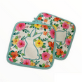 thumbnail image 3 of Happy Easter Oven Mitts Pot Holders Spring Flowers Bunny Oven Glove Hot Pads Cooking Kitchen Heat Resistant Hot Pads for Microwave BBQ Baking Grilling Gifts, 3 of 3
