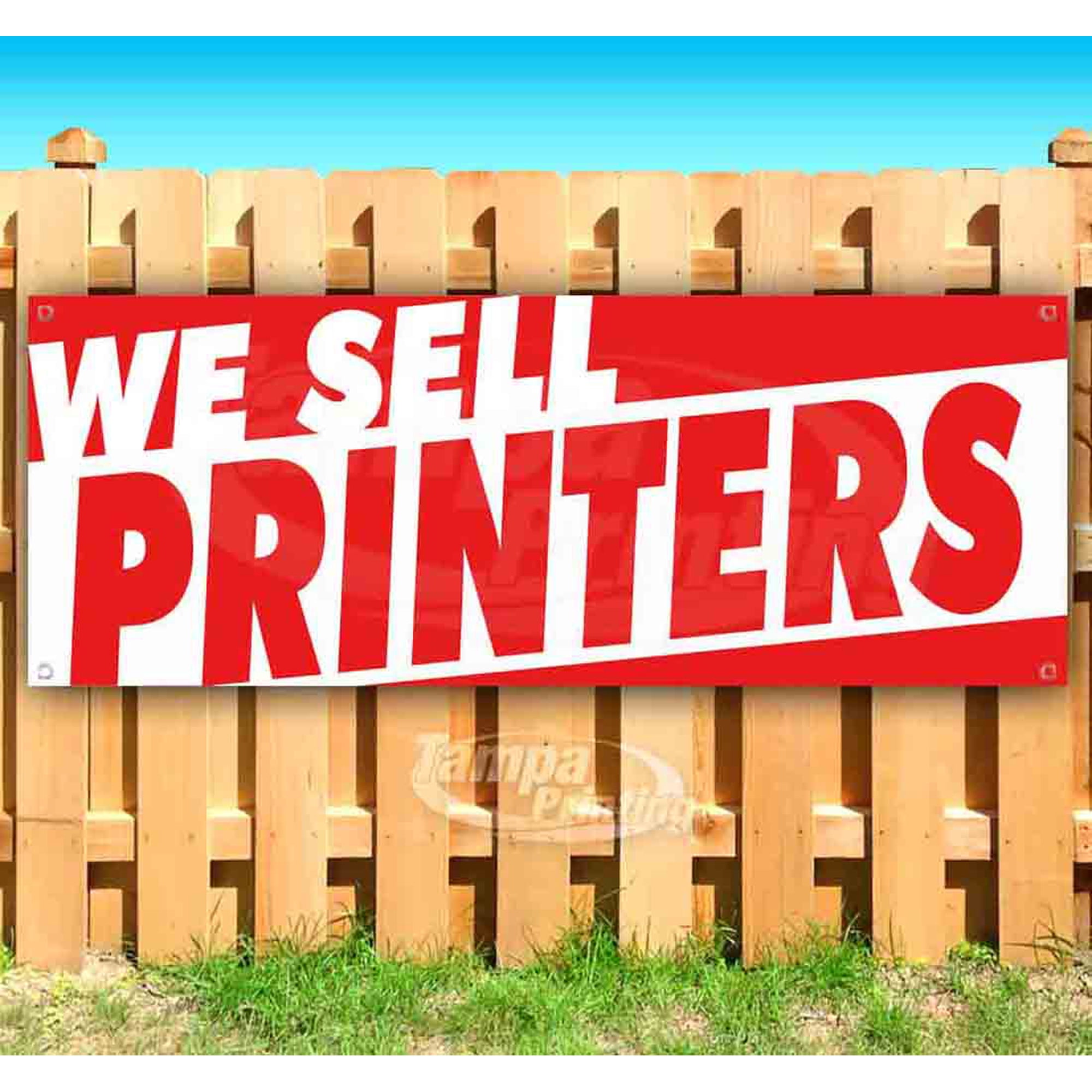 We Sell Printers 13 oz Vinyl Banner With Metal Grommets