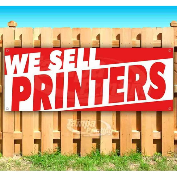 We Sell Printers 13 oz Vinyl Banner With Metal Grommets