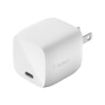thumbnail image 1 of Belkin BoostCharge - Adaptateur d'Alimentation - 30 Watts - Charge Rapide, PD (USB-C 24 Broches) - Blanc, 1 of 13