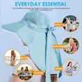 thumbnail image 4 of Minzimin Womens Sun Hat UV Protection, Foldable Waterproof Wide Brim Bucket Hats with Neck Flap for Summer Beach Fishing Hiking, 4 of 7