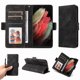 thumbnail image 1 of Funda GANGXUN para Samsung Galaxy S21 Ultra con diseño acolchado elegante, cuero PU, protección total y ajuste preciso, 1 of 5