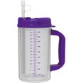 thumbnail image 2 of Whirley Insulated Travel Mugs 32 oz - Teal & Purple Double Walled Hospital Mugs - 2 Pack with Teal Lids, 2 of 4