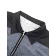 thumbnail image 3 of Polo Shirts Men Long Sleeve Golf Work T-Shirts Lightweight Breathable Work Shirts, Modern Fit, Stretchable Tops Workout Moisture Wicking Sweatshirts for Men White 3XL, 3 of 5