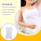 thumbnail image 3 of Minnieouse Chaleco de Modal para mujer, cuello en U, piel agradable al desnudo, vestido deslizante, camisones con tirantes, ropa interior de talla grande Prendas para la parte del cuerpo Blanco L Minnieouse AP011308-03B, 3 of 6