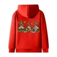thumbnail image 3 of Christmas Heavyweight Zip Up Hoodies for Women Long Sleeve Gnomes Graphic Hooded Sweatshirt with Pockets Jacket Coat, 3 of 5