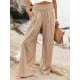 thumbnail image 2 of Foridol-pantalones de lino y algodón para mujer, calzas largas con bolsillos, informales, de pierna ancha, color blanco y caqui, para primavera y verano, 2023, 2 of 4
