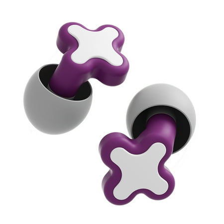 

EDFRWWS Silicone Earplug Canceling Noise Sleep Noise Ear Plug Hearing Protection (Purple