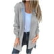 thumbnail image 2 of Chaquetas y abrigos casuales con capucha de manga larga para mujer, sudadera con capucha de color liso de invierno, cárdigan con cremallera y bolsillo de tamaño mediano a largo, blusa de manga larga p, 2 of 7