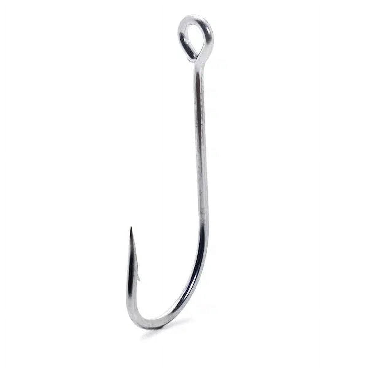 Mustad 34009 O'Shaughnessy , Large Ring, Forged Classic Hook - Stainless Steel - 100 Per Pack