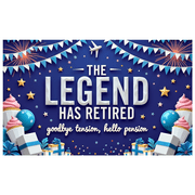 Decorative Design Retirement Party Banner Airplane Travel Themed Balloon Celebration for Office Party Event Decoration Photo Background