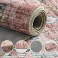 thumbnail image 6 of VUNATE 8'x10' Rugs for Living Room Washable Rugs Floral Vintage Area Rug Botanical Indoor Carpet Soft Rugs for Bedroom Office Dining Room Kitchen Laundry Room Accent Rug Contemporary Home Decor Pink, 6 of 9