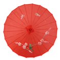 thumbnail image 3 of Modèle de Fleur de Prunier Bambou Rouge 31,5" Dia Parasol Oriental, 3 of 8