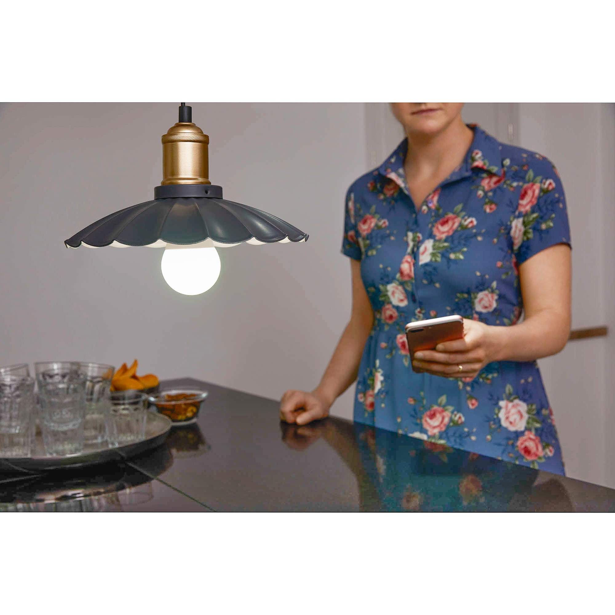 SYLVANIA Smart Bluetooth LED Light Bulb, A19, 60W, Full Color, Tunable White, Dimmable, 2700K-6500K, Works with Amazon Alexa, Apple HomeKit and Google Assistant