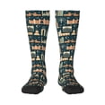 thumbnail image 1 of Fotbe UAE Travel1 1 Calcetas Divertidas Estampadas para Hombre y Mujer, Calcetas de Algodón hasta la Rodilla para Caminar, Correr, Enfermería y Embarazo, 1 of 6