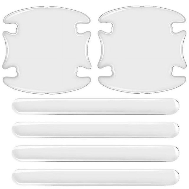 Película protectora para puerta de coche, pegatina para puerta de coche, borde de puerta, anticolisión, tiras antiarañazos, protectores de pintura, pegatina automotriz transparente, paquete de 8