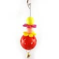 thumbnail image 5 of Flmtop Parrot Hanging Ornaments Ball Bell Flower Design Bite Toy Chew Swing Bird Tool Random Color, 5 of 5