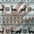 thumbnail image 3 of Nordic Tulle Curtains with Rod Pocket, Chevron Zigzags Winter Floral Arrangement Norwegian Reindeer Snow Pattern, Sheer Drape for Wedding Party 2 Panels, 7 Sizes, Black White Sky Blue, by Ambesonne, 3 of 3