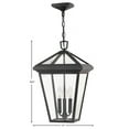 thumbnail image 3 of 2562MB-LL-Hinkley Lighting-Alford Place - 3 Light Large Outdoor Hanging Lantern in Traditional Style - 12 Inches Wide by 19.5 Inches High-Museum Black, 3 of 13