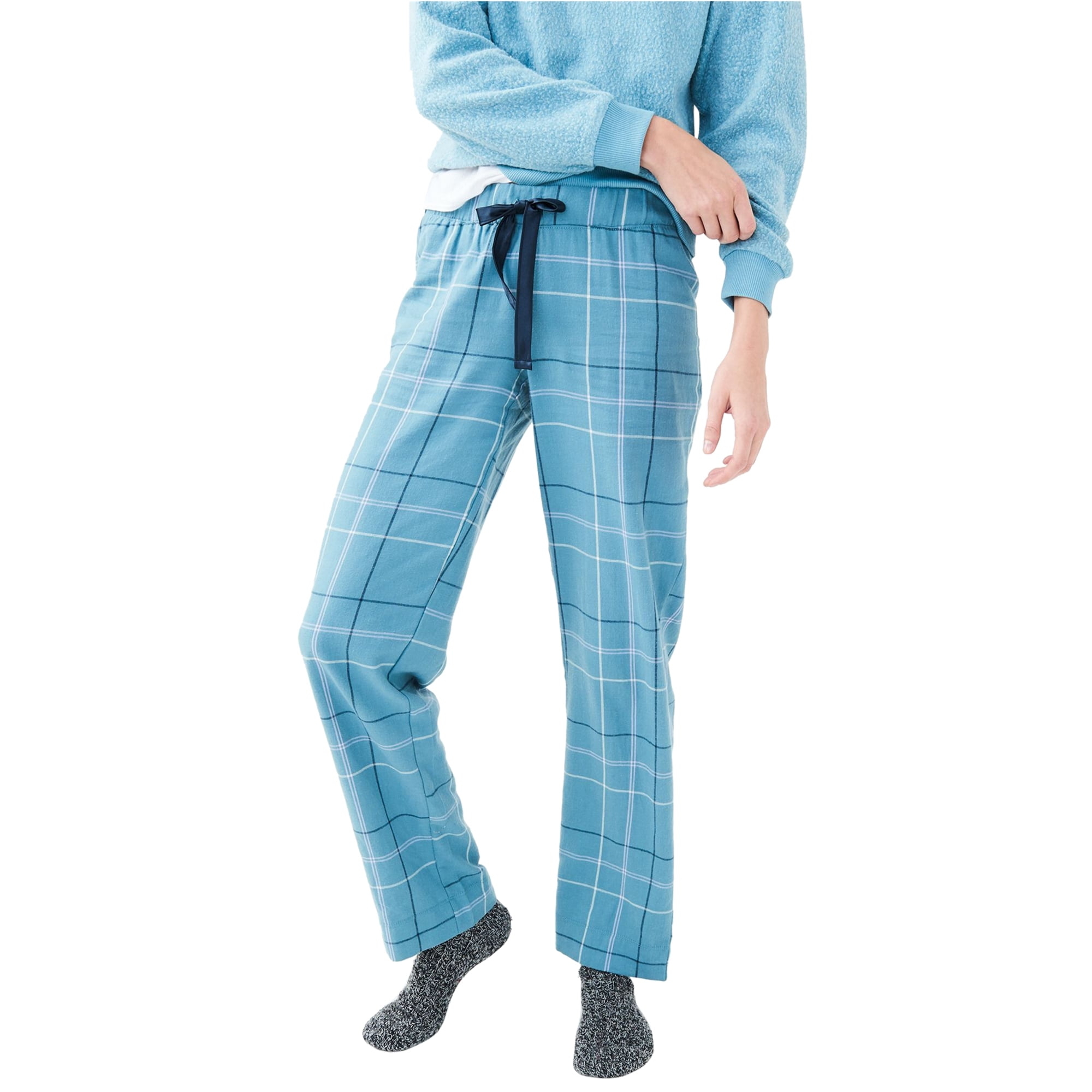 Aeropostale Womens Plaid Flannel Pajama 