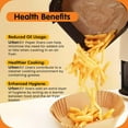 thumbnail image 4 of Ncheli 16cm Air Fryer Parchment Paper Liners 30 Pack - Pre-Cut Round Non-Stick & Unbleached, Fits Philips, COSORI, Ninja 4-7Qt Models, 4 of 7