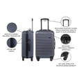 thumbnail image 6 of Jetstream 3 Pieces Carry-On Luggage Set for Airplane: Carry On Rolling Suitcase & 2 Packing Cubes., 6 of 9