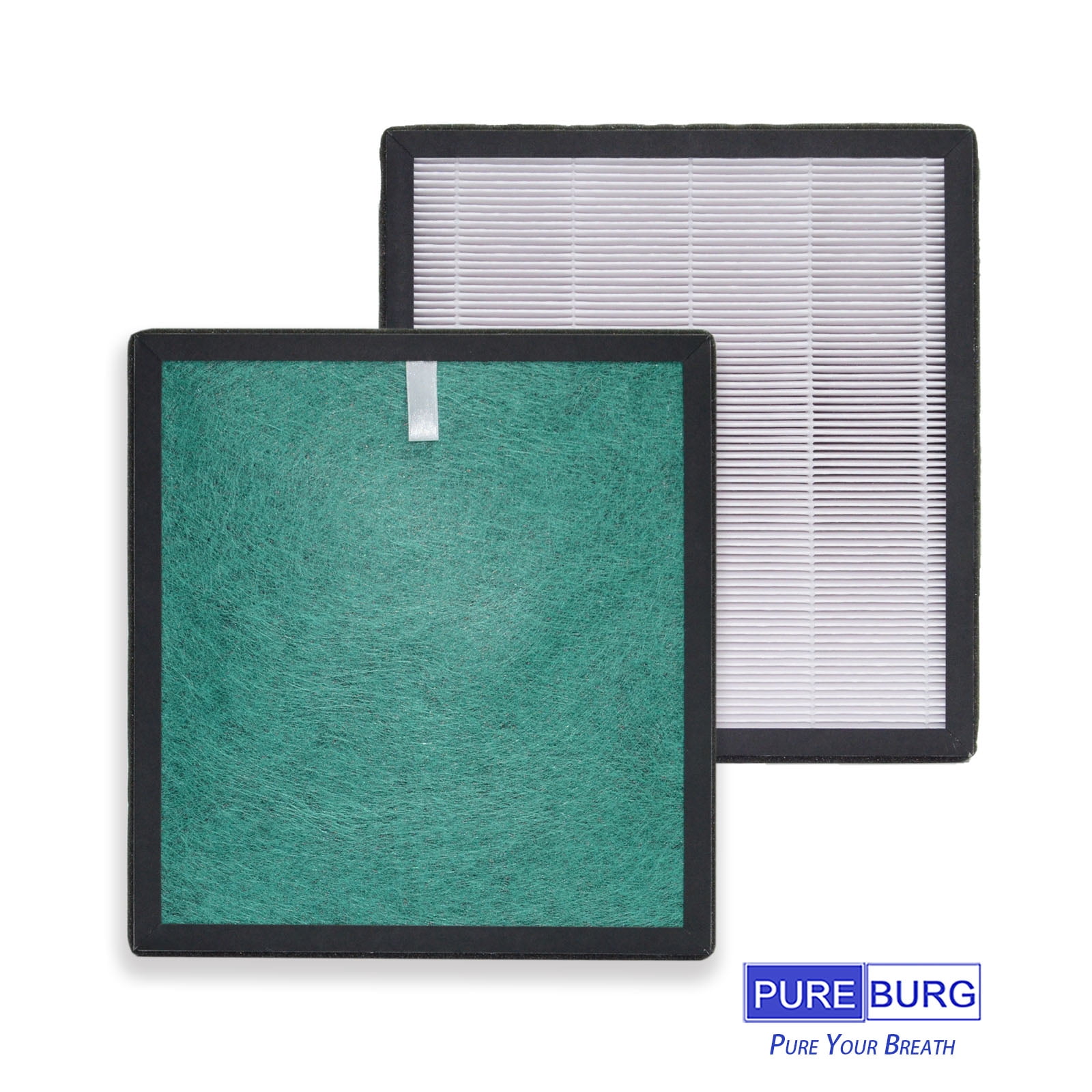 PUREBURG A3B Replacement True HEPA Filters Compatible with Olansi KJ200-A3B , Elechomes A3B, A3B WiFi Air Purifier, Also Compatible with Habitat 280a(e) Air Purifier, 2-Pack