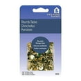 thumbnail image 7 of Helping Hand Thumb Tacks Push Pins 100 Pieces Brass with Reusable Storage Case, 3-Pack, 7 of 7