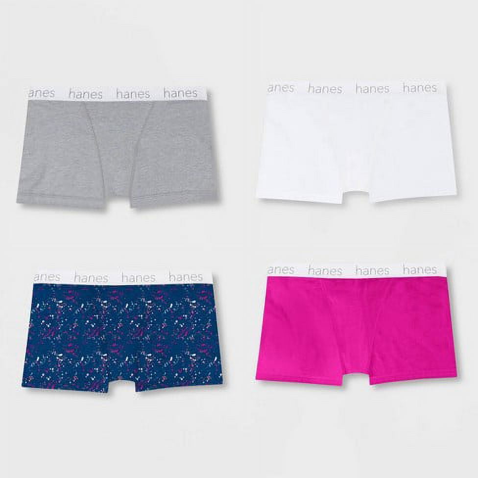希少カラー　ヘインズ　Hanes Premium Weight OVY Hanes Premium Women's 4pk Boyfriend Cotton Stretch Boxer