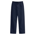thumbnail image 4 of CCRFTGI Men's Pants Workout Big and Tall Hiking Pants Active Elastic Waist Drawstring Joggers for Men Lightweight Jogger Pant with Pockets Navy L, 4 of 6