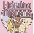 thumbnail image 2 of Girl's Lion King Distressed Best Friends Group Shot Graphic Tee Light Pink Small, 2 of 4