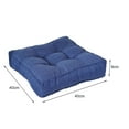 thumbnail image 5 of Lohuatrd Solid Color Square Seat Cushion Breathable Cotton Linen Thickened High Elastic Padded Super Soft Home Office Chair Tatami Sofa Floor Sitting Mat Pad, 5 of 7