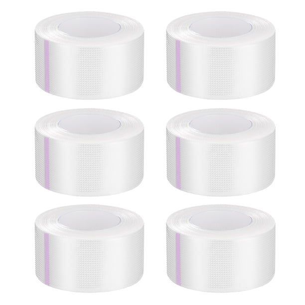 EeaseMX Cinta médica Healifty de 6 rollos, cinta para piel sensible a la presión, cinta quirúrgica transparente, cinta microporosa de PE para primeros auxilios