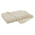 thumbnail image 5 of Fennco Styles Diamond Pleats Knit Modern Tassel 50 x 60 Inch Throw, 5 of 7