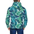 thumbnail image 5 of Zip Up Hoodies for Men - Banana leaves green Long Sleeve Comfrt Men'S Fashion Hoodies & Sweatshirts, Jackets for Men Hoodies Pullover Clothing Clothes with Pouch, 5 of 5