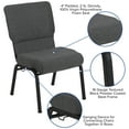 thumbnail image 5 of Advantage 20.5 in. Black Marble Molded Foam Church Chair, 5 of 7