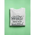 thumbnail image 3 of Smile You Are Beautiful! Sweatshirt Women -Image by Shutterstock, Female XX-Large, 3 of 4