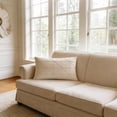 thumbnail image 2 of JWH Handmade Decorative Soft Velvet Support Pillow Covers for Room Floor Chair Sofa Couch Decor 14 x 24 Inch Beige, 2 of 12