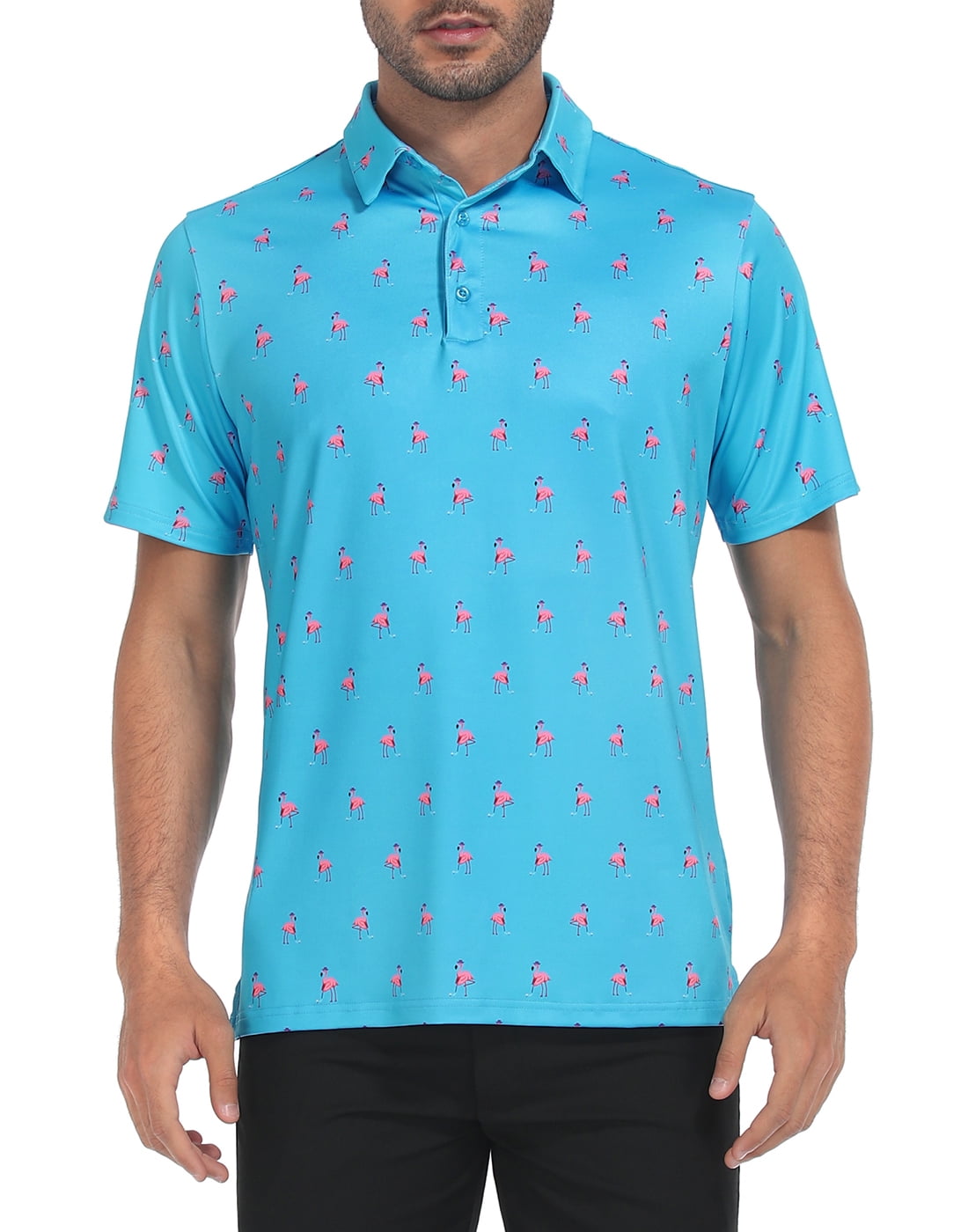 : Jumping Dolphins Men's Classic Golf Shirt Quick-Dry