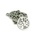 thumbnail image 2 of 50 Piezas de Joyería de árbol de La de Filigrana de Plata DIY Dijes Colgantes Hallazgos 18mm Macarena Colgante de joyería de árbol de la vida, 2 of 6