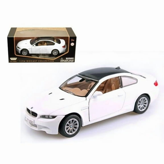 1 by 24 BMW M3 E92 Coupe Diecast Model Car, White