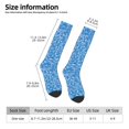 thumbnail image 7 of Knee High Socks for Men and Women, Blue Glitter lightning C Althletic Compression Socks, Support Long Tube Socks for Outdoor Sport, Calf Socks, High Stockings for Women Men, 7 of 7