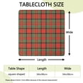 thumbnail image 2 of Red Green Checkerboard Checkered Pattern Square Fitted Tablecloth with Elastic Edge,Square Table Cover,Washable Elastic Table Cover for Home Kitchen Party Decor 34"x34", 2 of 6