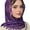 Purple, variant on Traditional Tassels Lace Head Scarf Women Headwrap Catholic Chapel Bridal Veils
