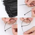 thumbnail image 3 of Electrical Cable Ties 200 x 2.5 mm Self-Locking Nylon Plastic Cable Ties Black 500 Pieces, 3 of 3