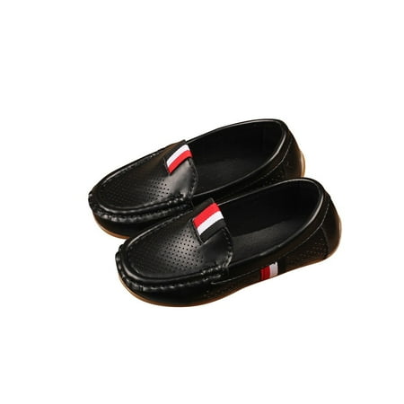 

Kids Solid Leather Hollow Lazy Sneaker Casual Shoes