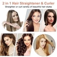 thumbnail image 3 of Plancha para Cabello Cer&acirc;mica, 2 En 1 Plancha de Cabello, Plancha para Cabello Profesional para Casa y Sal&oacute;n, Plancha Cabello, Rizador y Alaciadora con Pantalla LED, Alaciadora de, 3 of 9