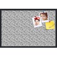 thumbnail image 2 of PinPix ArtToFrames 22x34 Custom Cork Bulletin Board Black Flower - Leaf   Poster Board Has a Fabric Style Canvas Finish, Framed in Satin Black (PinPix-178), 2 of 6