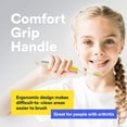 thumbnail image 2 of MOUTHWATCHERS - Manual Toothbrushe, Clean Teeth for Adult, Floss Bristle Silver, Invented by Doctor Plotka's 2 toothbrushes, 2 of 7