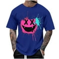 thumbnail image 2 of Men's Graphic Tees Printed Casual Summer Tee Tops Short Sleeve T-Shirts Fashion Tees, 2 of 7